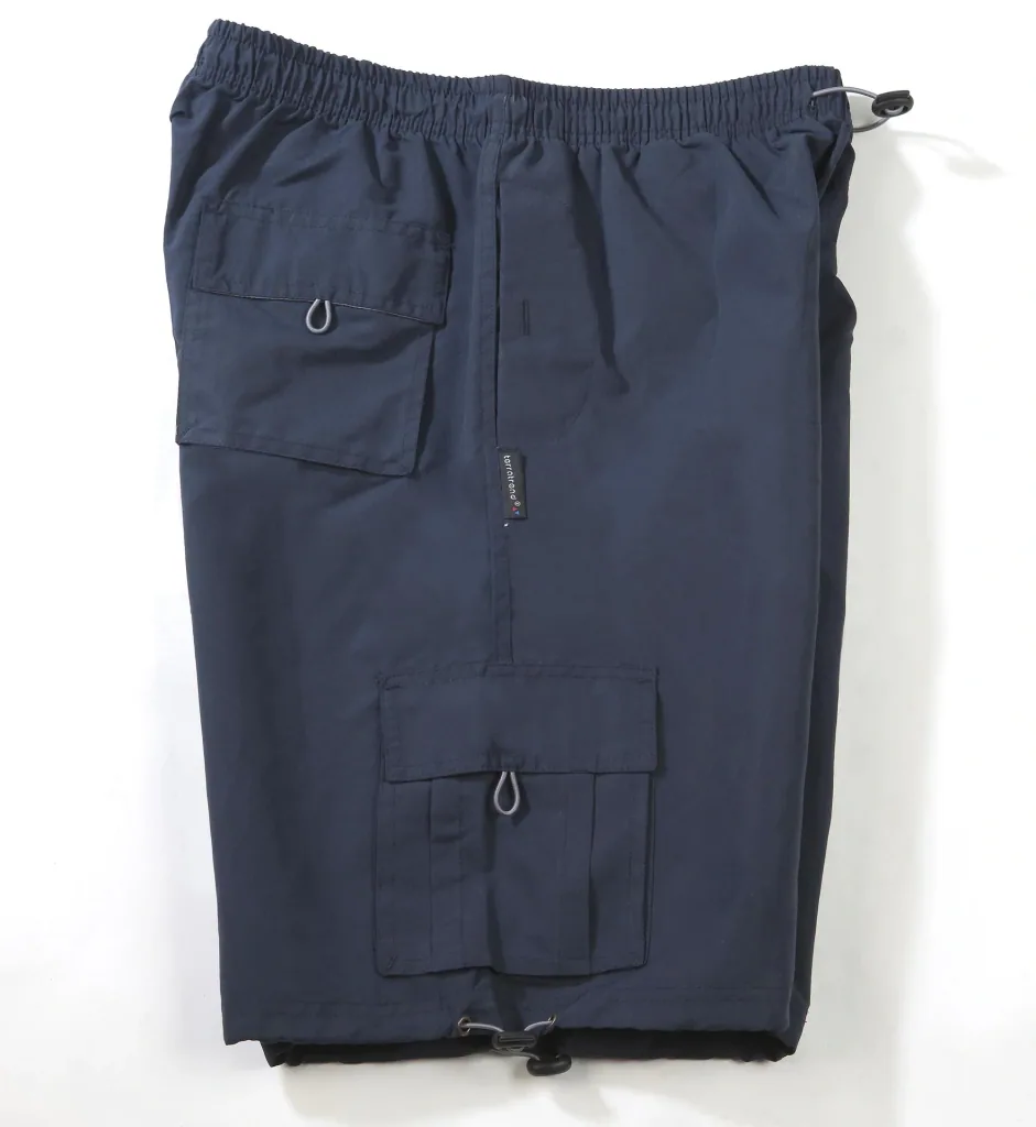 Men's elasticated shorts, navy, size XXXL