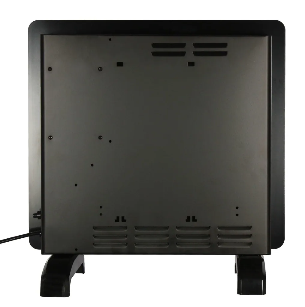 Glass convector, schwarz, 1000 W