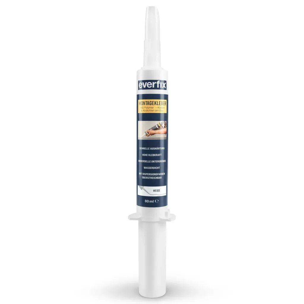 Assembly adhesive, white, 80 ml