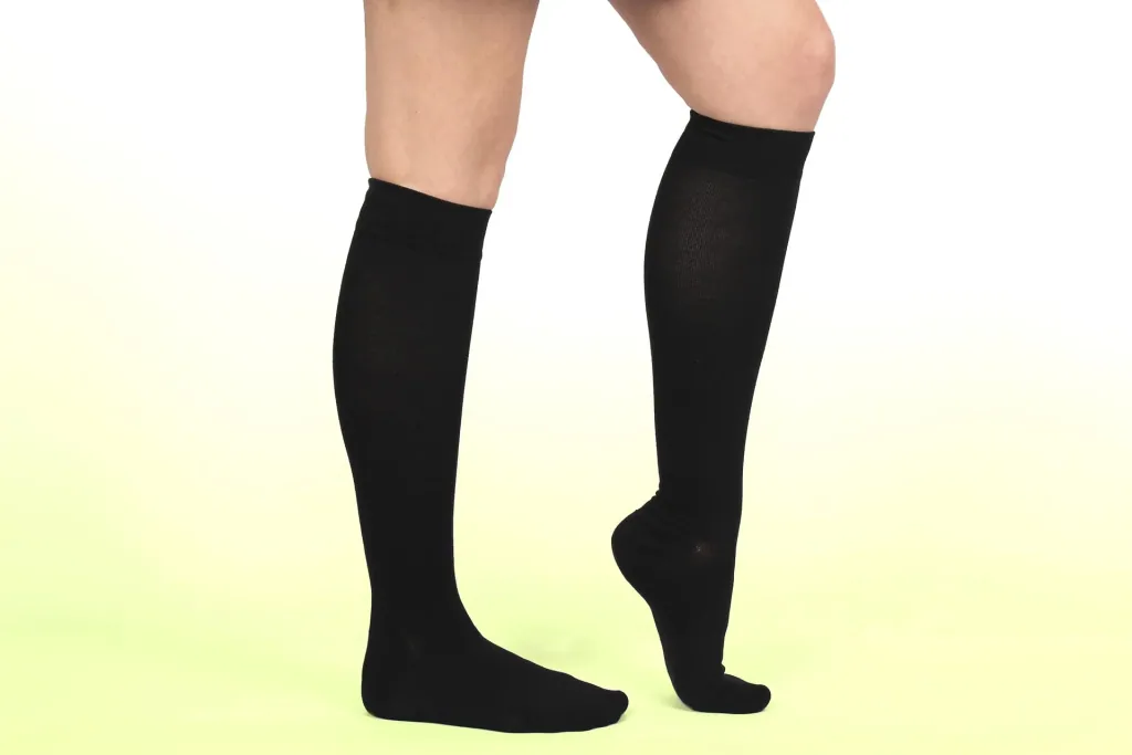 Energy LYCRA support knee socks, black, size 43 - 46, 1 pair