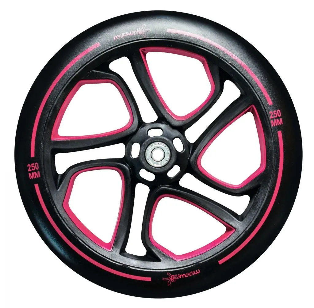 Aluminium Scooter Pro, 250/215 mm, ABEC 7, GS-tested, height-adjustable, red