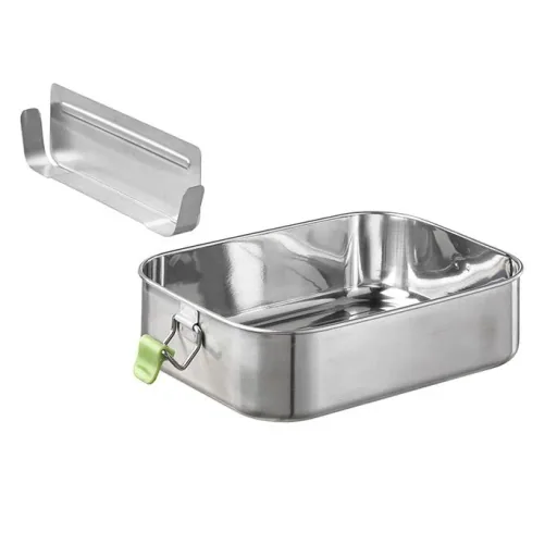 High-quality, durable stainless steel lunch box/lunch box 1.4L including divider / leak-proof food storage container / Bento Box