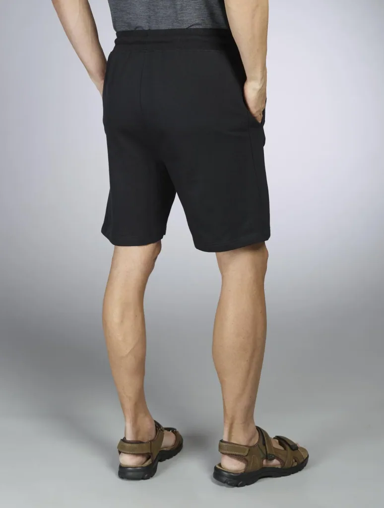 Shorts with elastic waistband, color black, size M