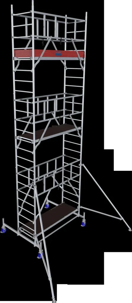MONTO ProTec aluminum mobile scaffold, working height approx. 7.30 m
