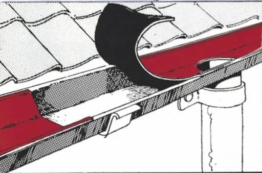 Roof repair tape 75 mm, 10 m long, lead-colored, self-adhesive