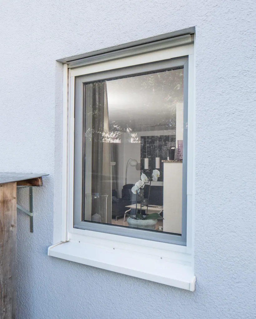 Fly screen window TELESCOPE, color white
