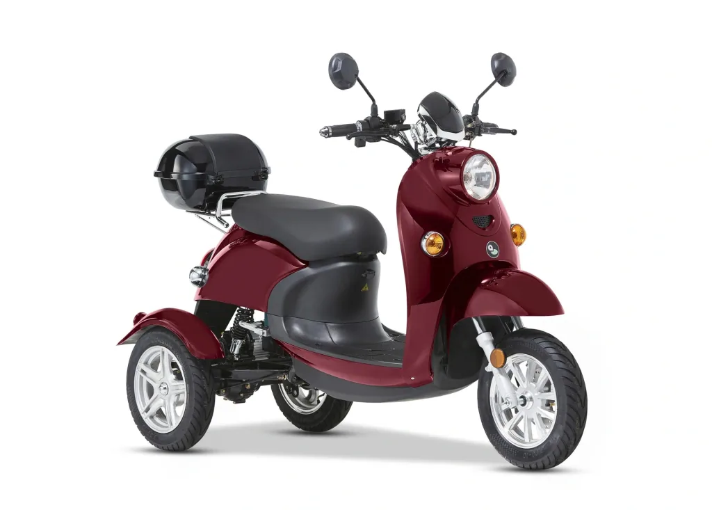 3-wheel electric vehicle Modena 25 km/h - red - New scooter look with the comfort of an electric vehicle