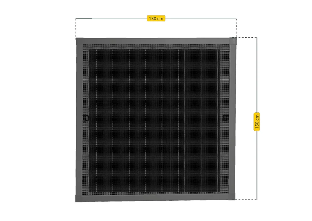 Insect screen window PLUS with aluminum frame, color anthracite, 130 x 150 cm