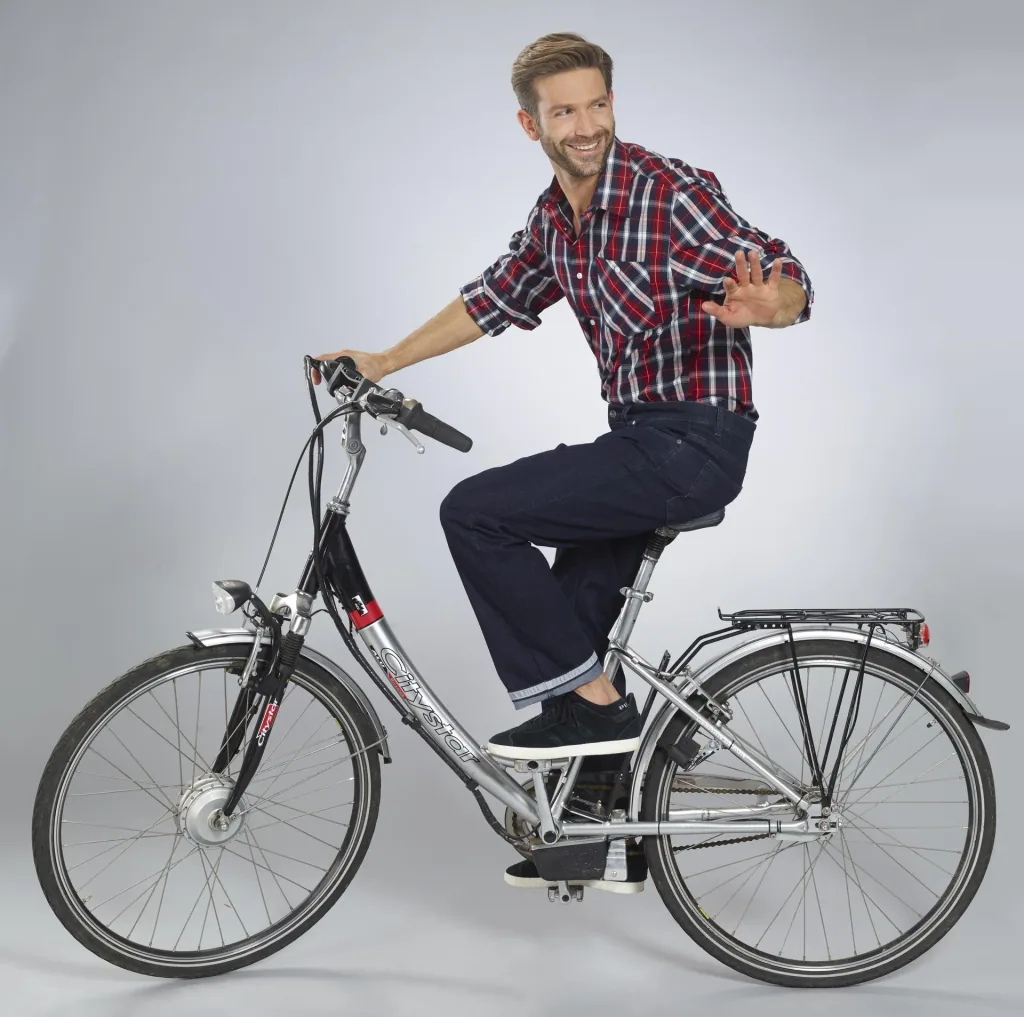 Cyclist jeans, color bluestone, size 48