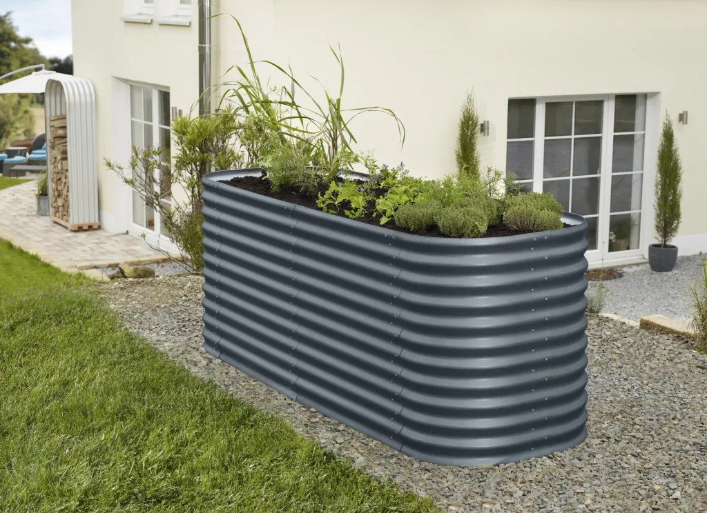 Raised bed extension Stretched 858, color granite