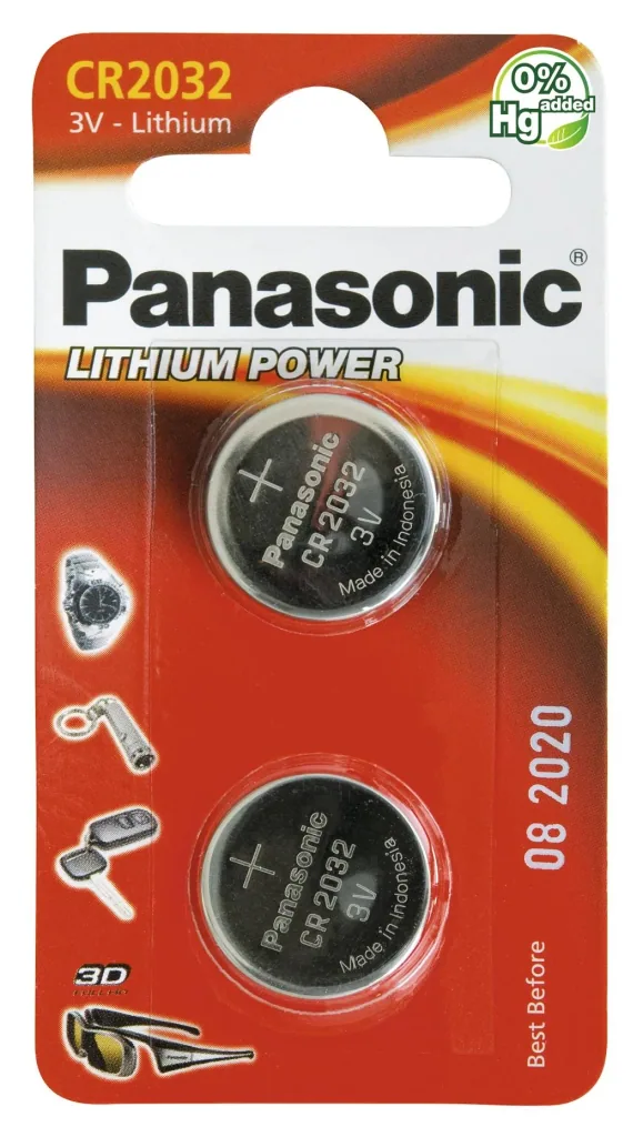 Lithium button cell CR2032 - 2 pieces
