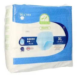 Disposable Pants "Plus", White, 14 pieces, size XL
