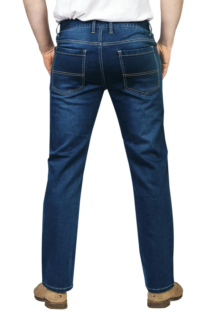 Stretch denim jogging pants, bluestone, size 60