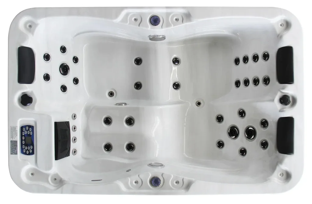 Whirlpool - Crete white with underwater lighting