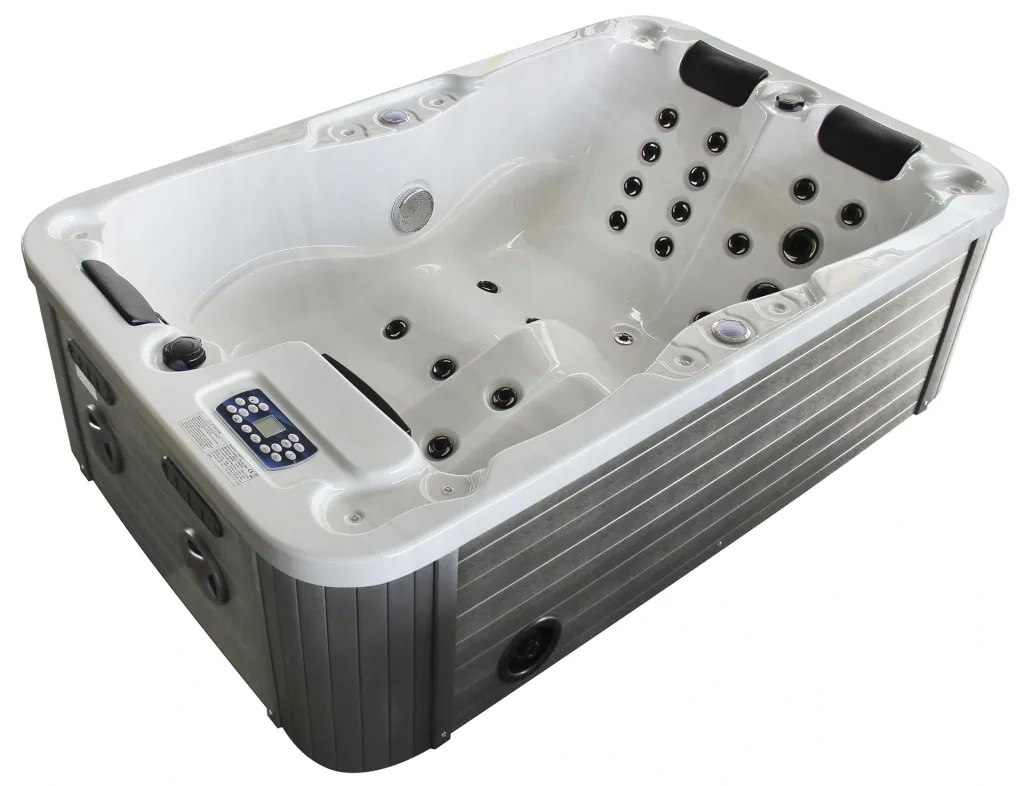 Whirlpool - Crete white with underwater lighting