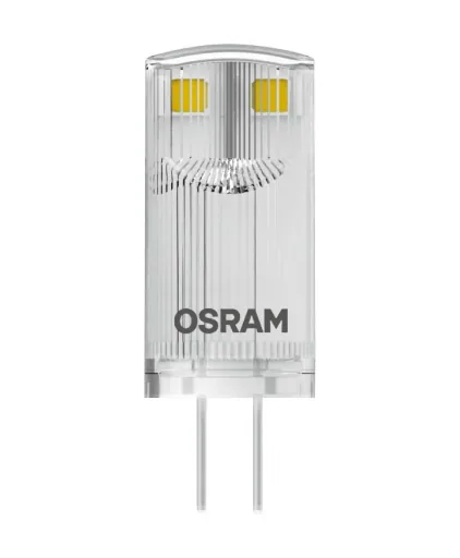 LED Star pin lamp PIN10, 0.9 watts, G4, warm white, clear