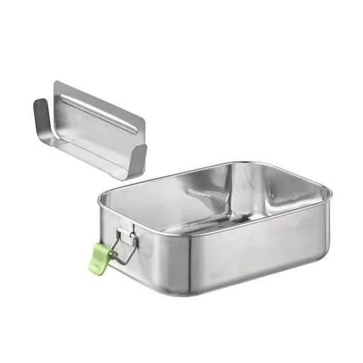 High-quality, durable stainless steel lunch box/lunch box 1.1L including divider / leak-proof food storage container / Bento Box