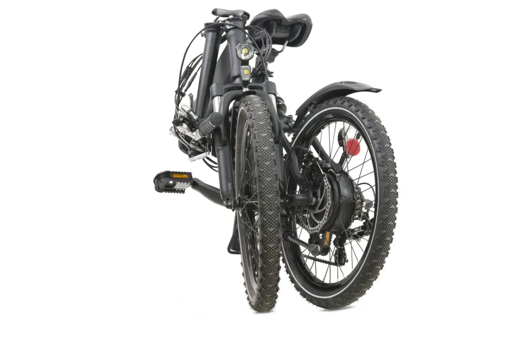 Aluminium E-Bike folding bike 20 inches, frame height 37 cm, 7-speed derailleur, white "City III"