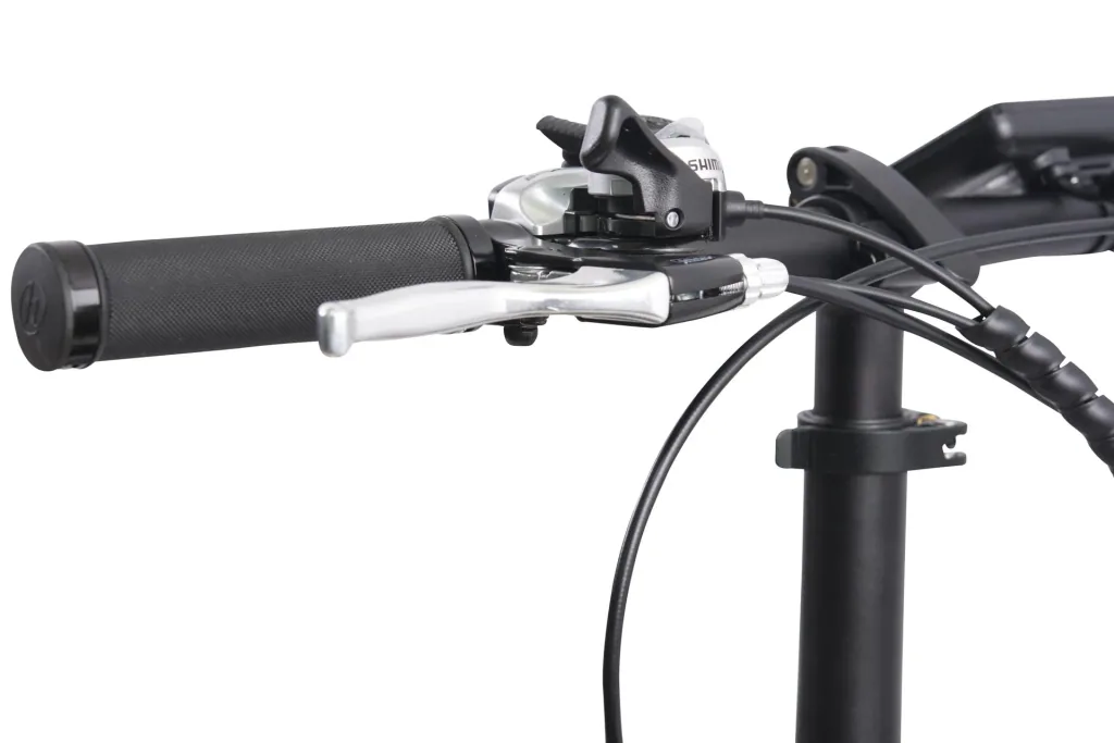 Aluminium E-Bike folding bike 20 inches, frame height 37 cm, 7-speed derailleur, white "City III"