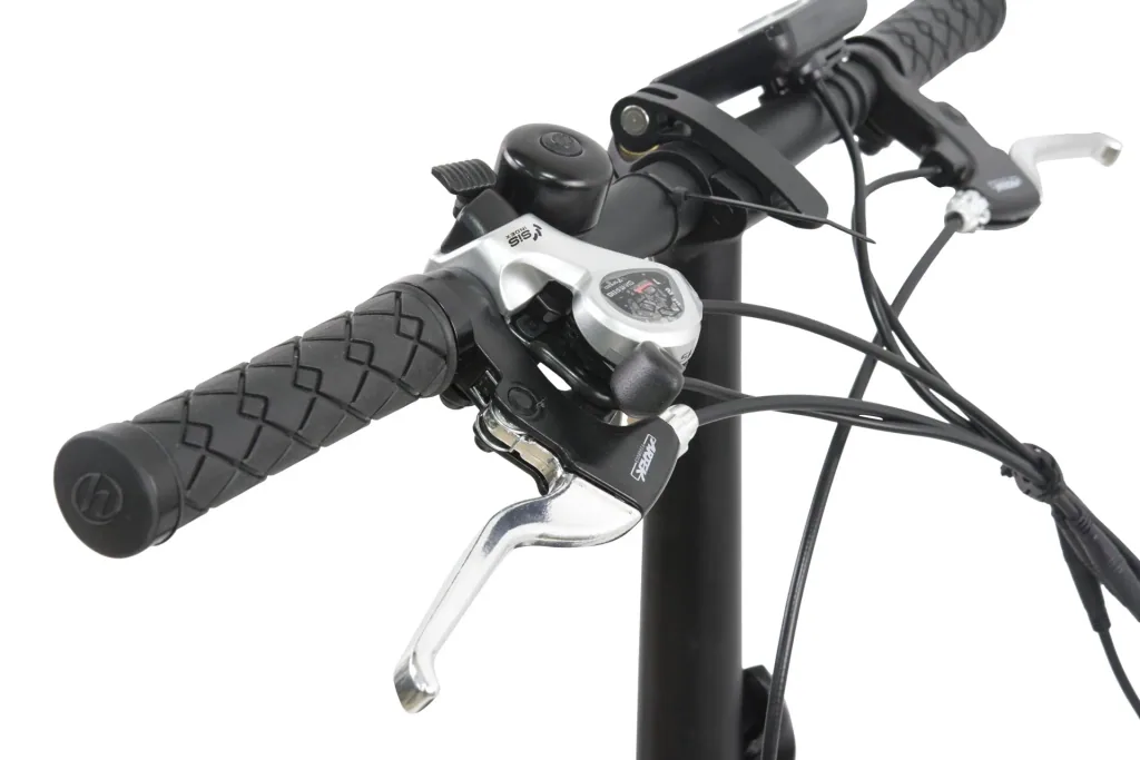 Aluminium E-Bike folding bike 20 inches, frame height 37 cm, 7-speed derailleur, white "City III"