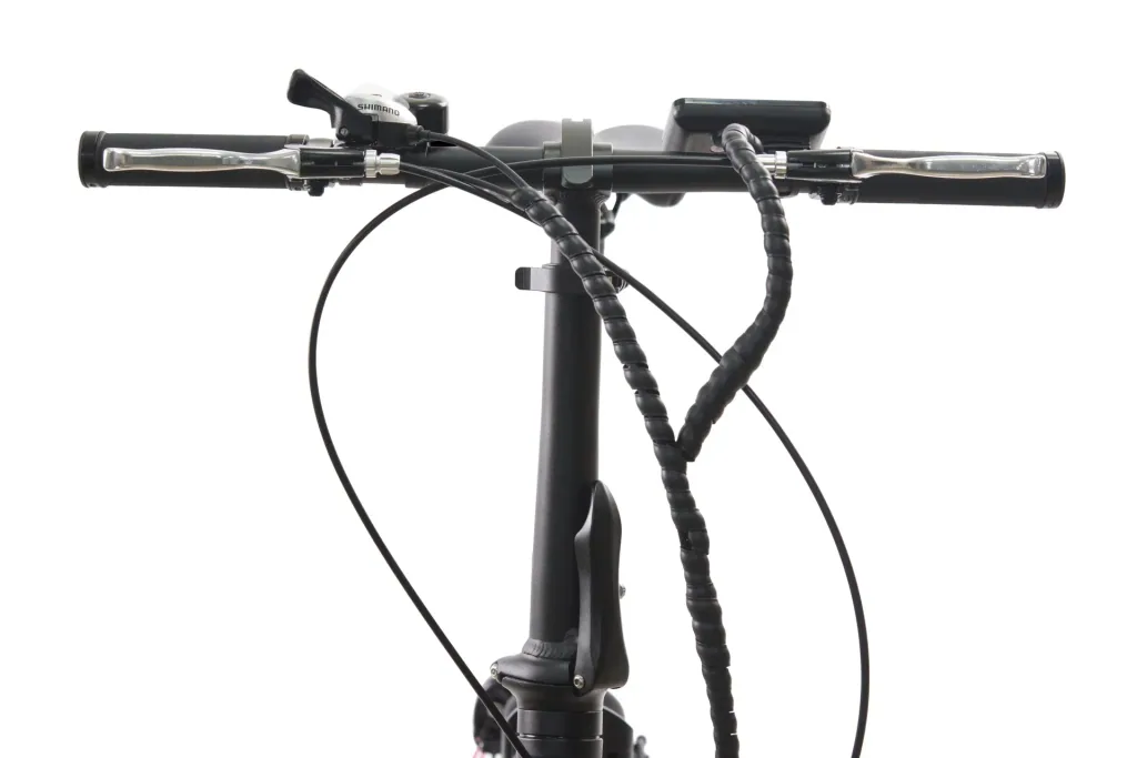 Aluminium E-Bike folding bike 20 inches, frame height 37 cm, 7-speed derailleur, white "City III"