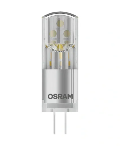LED Star pin lamp PIN30, 2.6 watts, G4, warm white, clear