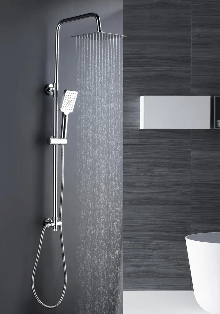 Shower system Bayala Square shower column with rain shower 20x20 cm shower set shower set