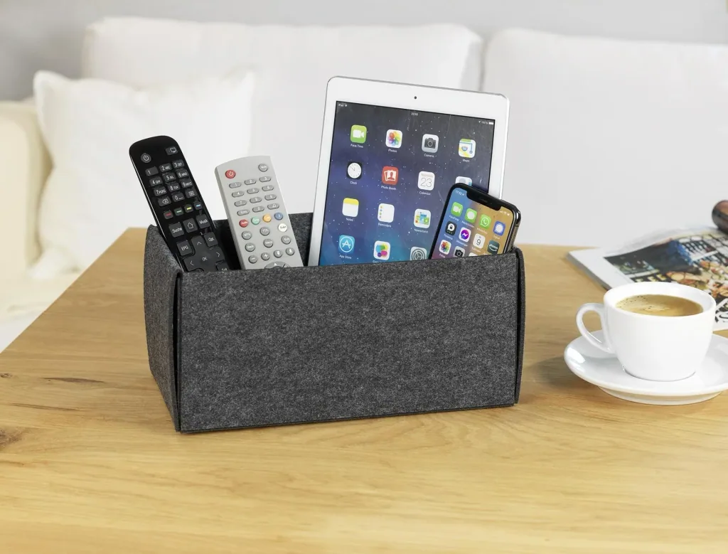 Felt basket, foldable, size S