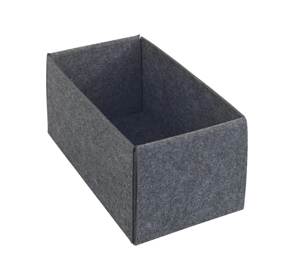 Felt basket, foldable, size S