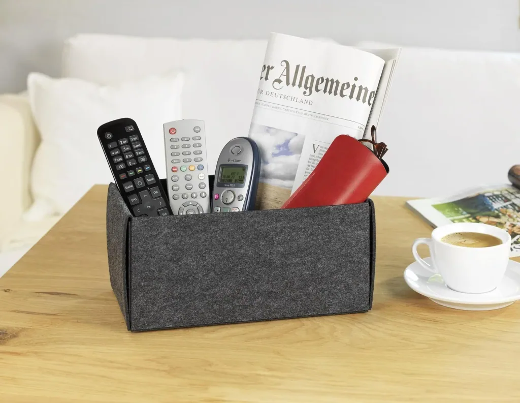 Felt basket, foldable, size S