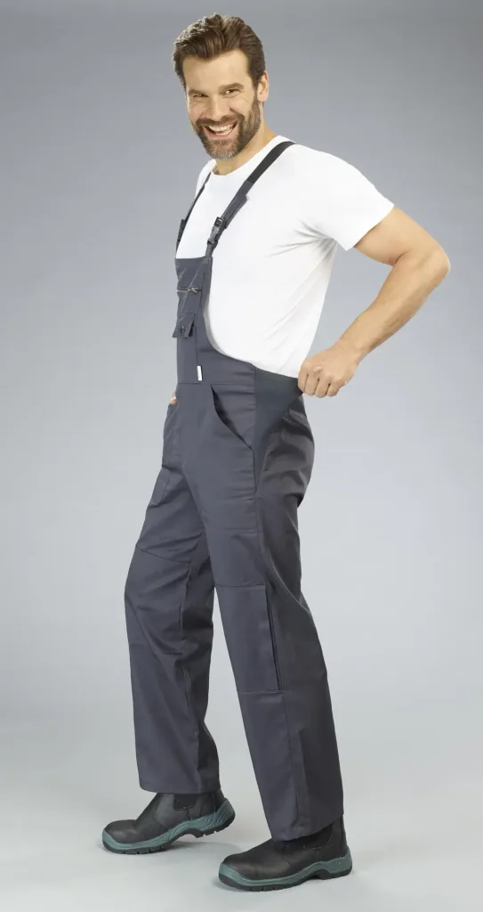 Dungarees with stretch zone, color gray, size 50