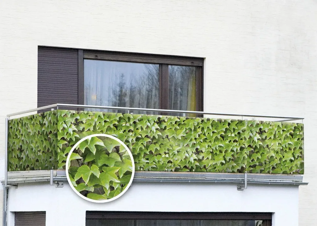 Balcony privacy screen "Wild Vine"