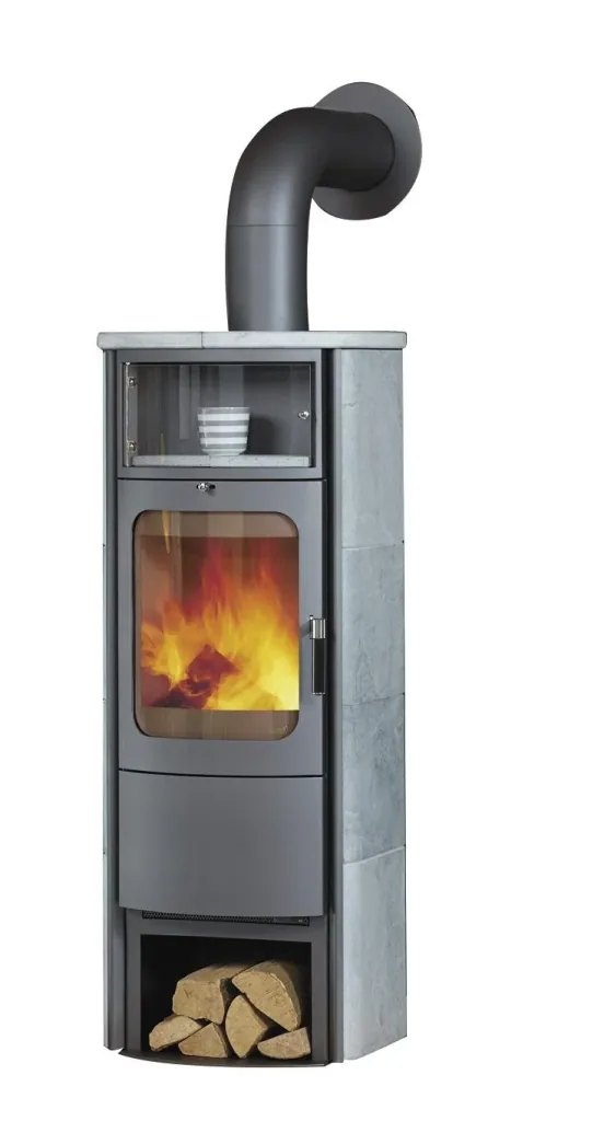 Fireplace Opera-B Grande (7 kW) natural stone, continuous burning, automatic