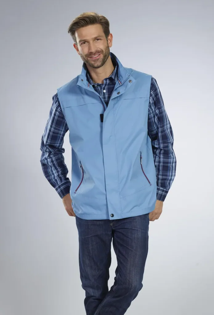 Casual shirt, navy/light blue checked, size 39/40