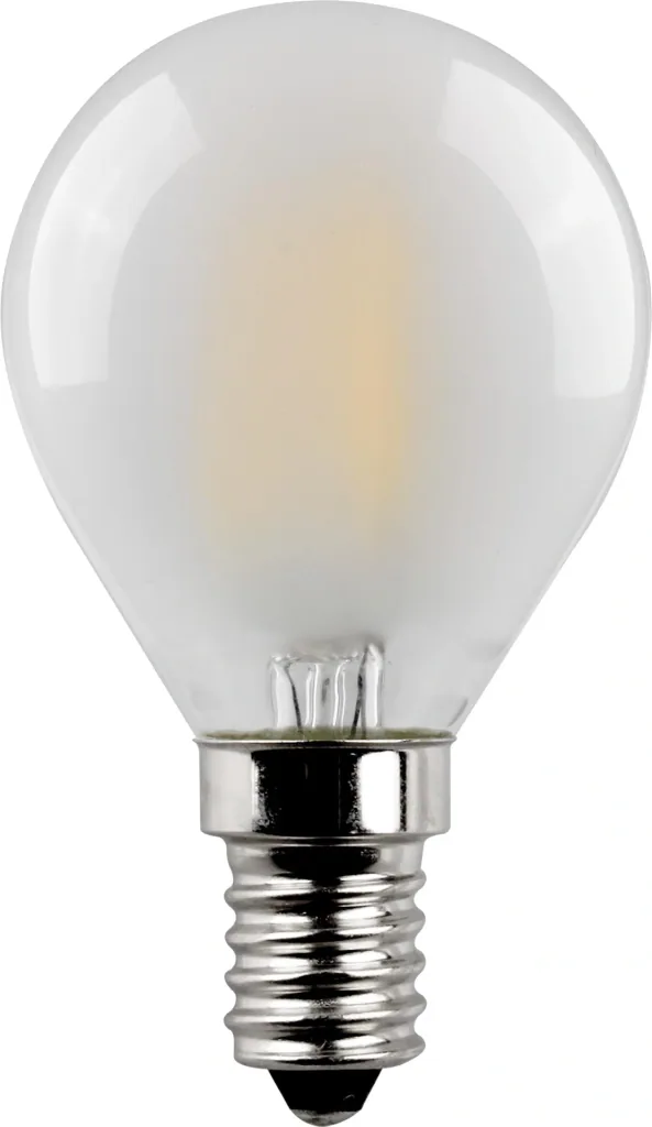 Retro_LED drop lamp with 4 watts, E14, warm white, matt