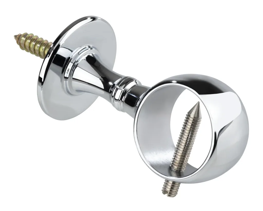 Cable carrier, chrome-plated, with hanger bolt