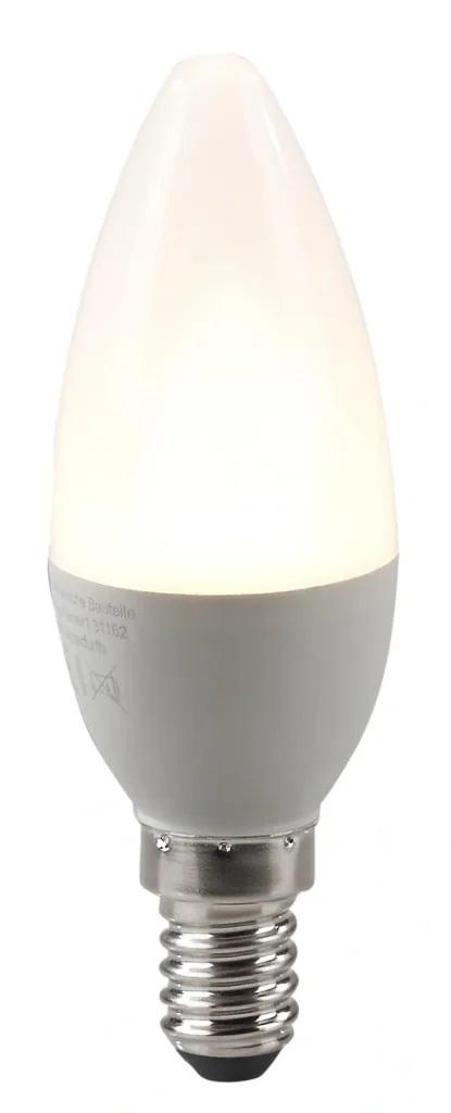 LED lamp 5W, E14, 470lm, warm white - 10 pieces