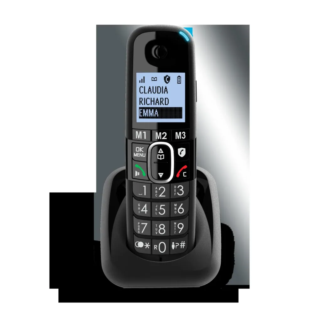 Additional handset for cordless large button telephone BigTel 15xx