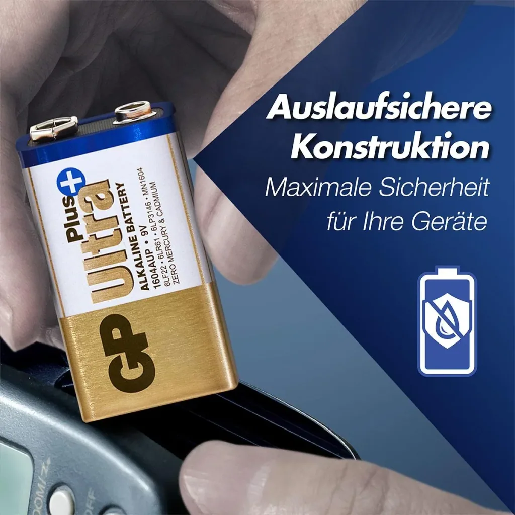 ULTRA PLUS 9V Block Alkaline Battery - 1 piece