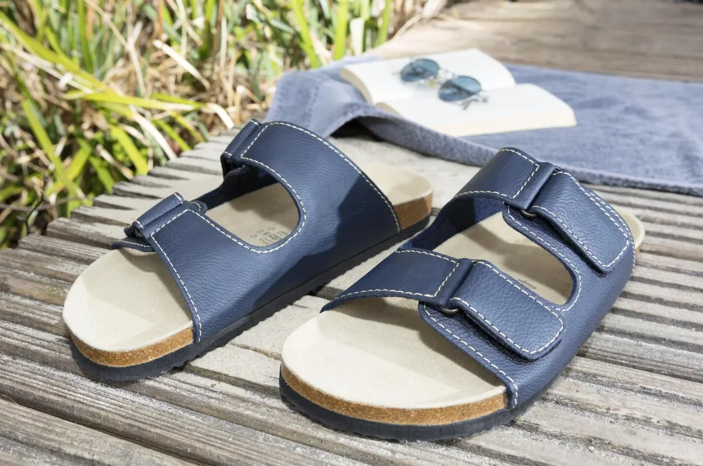 Mules, color navy, size 39