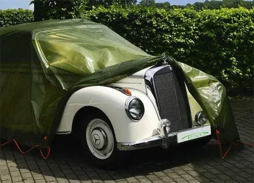 Tarpaulin, solid green, strong 90 g/m², 6 x 10 m
