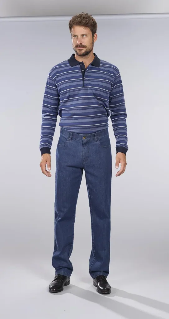 Comfort jeans, color bluestone, size 56