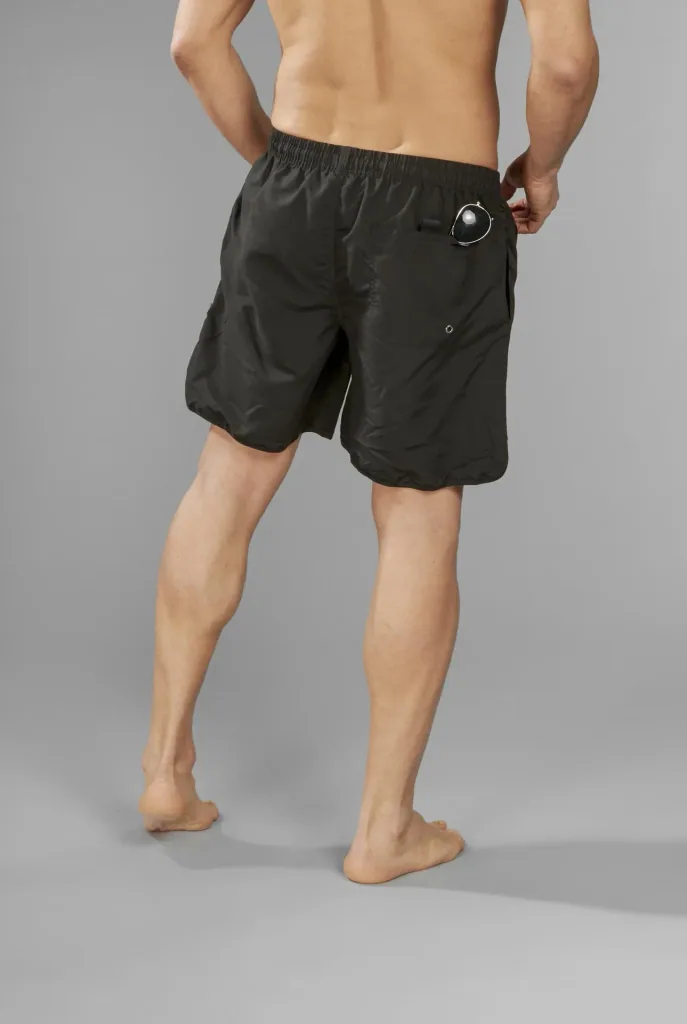 Swim shorts, color black, size M