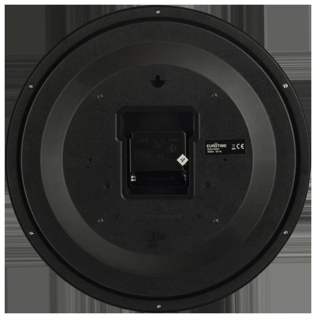 Radio-controlled wall clock 30 cm, silver