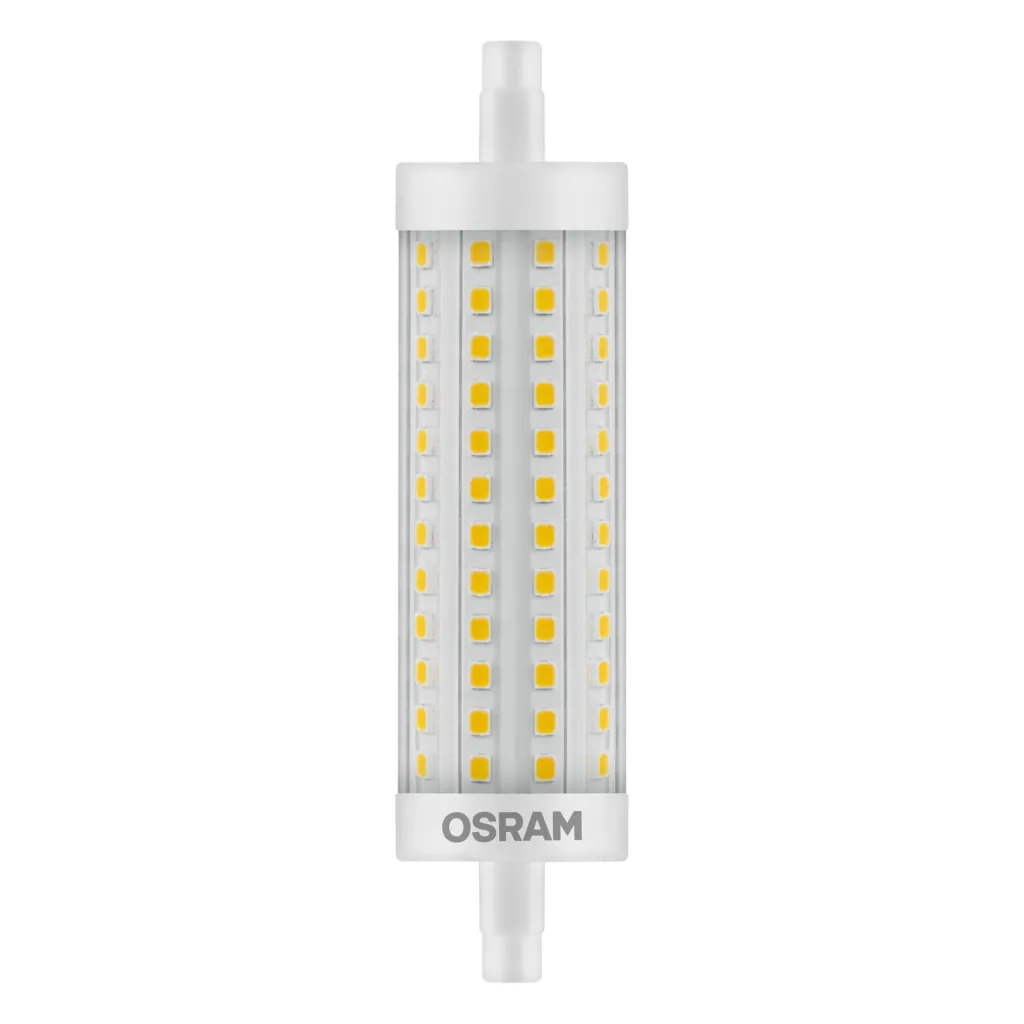 LED Star Line reflector lamp, 8 watts, R7S, 78 mm, warm white