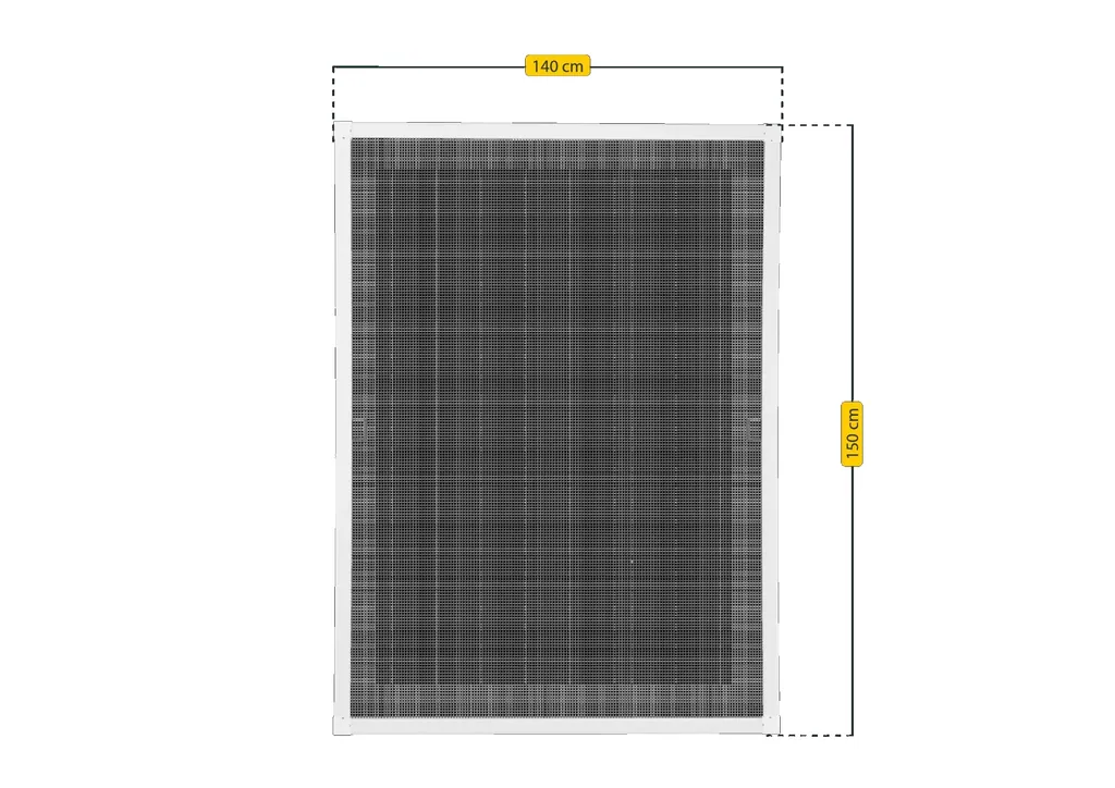 Insect screen window PREMIUM, color white, 140 x 150 cm