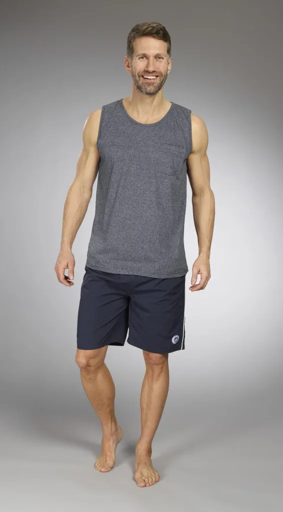 Tank Top, Farbe marine/melange, Gr.M