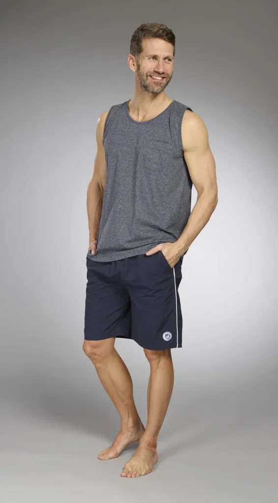 Tank Top, Farbe marine/melange, Gr.M