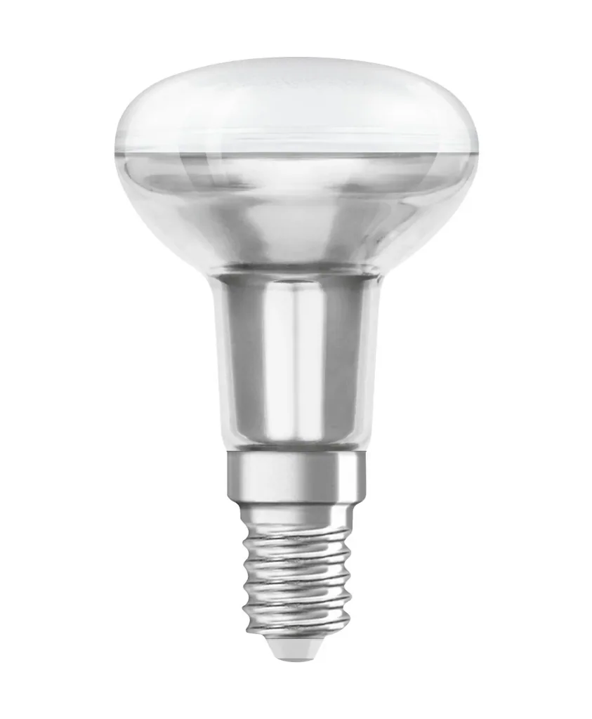 LED STAR reflector lamp R63 with 4.3 watts, E27, 36°, warm white - 2 pieces