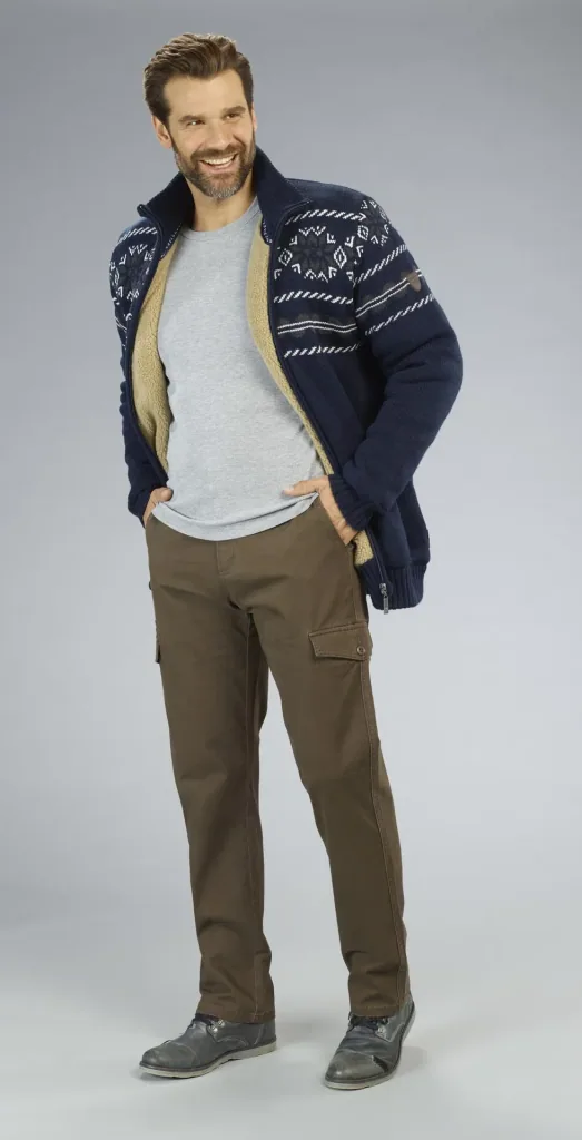 Cargo pants, color brown, size 48
